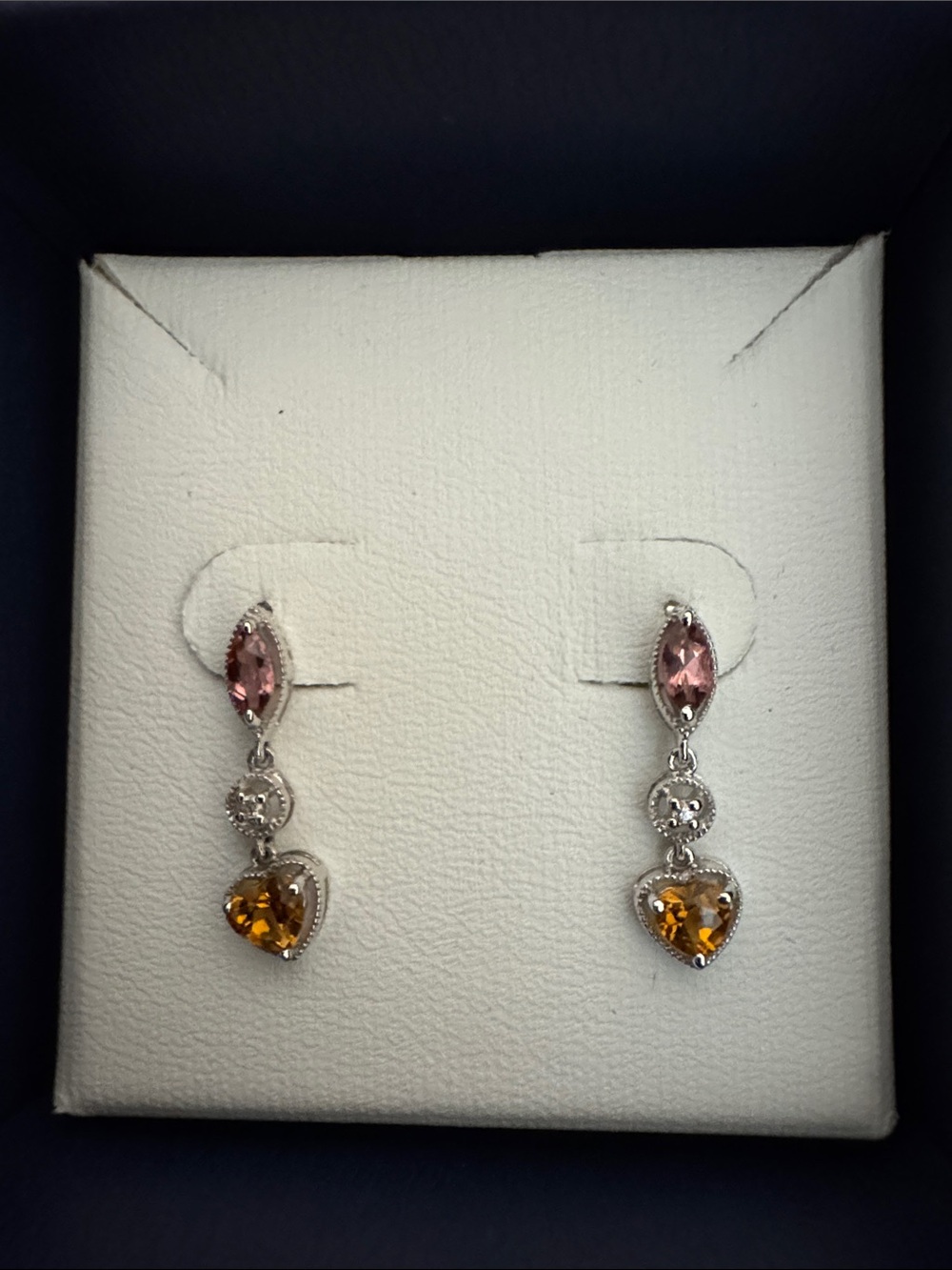 Sterling Silver Earrings w/Semi-Precious Stones